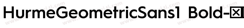 HurmeGeometricSans1 Bold字体转换